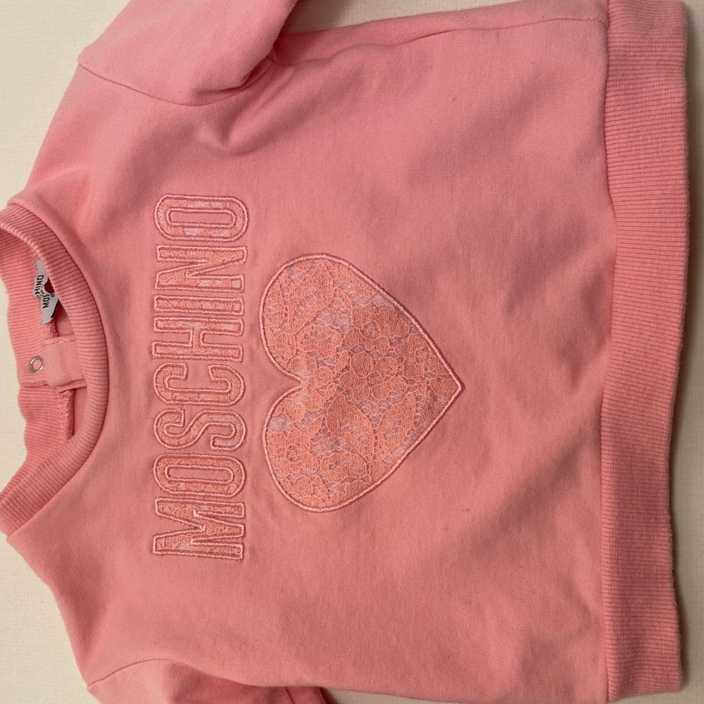 Moschino Pink girl sweater- 9 month